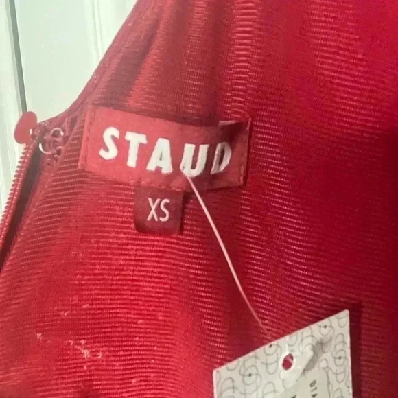 NWT STAUD Mini Ilana‎ Dress Poinsettia Sequins Size XS - Picture 8 of 13